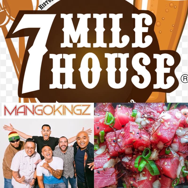 Poster: Free reggae Wednesdays at the historic 7 Mile House, 2016
