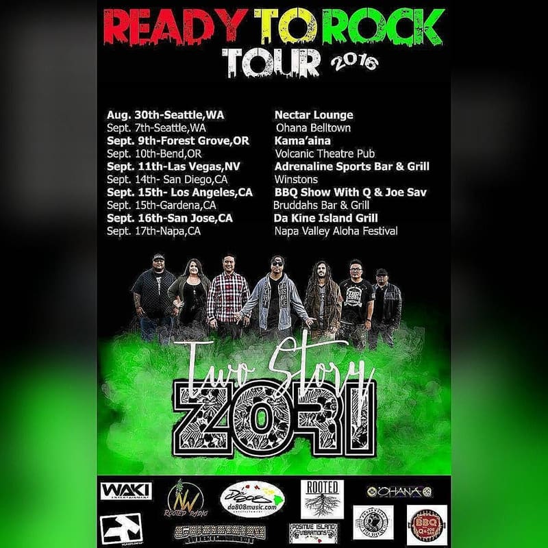 Poster: Ready to Rock Tour with Two Story Zori, 2016