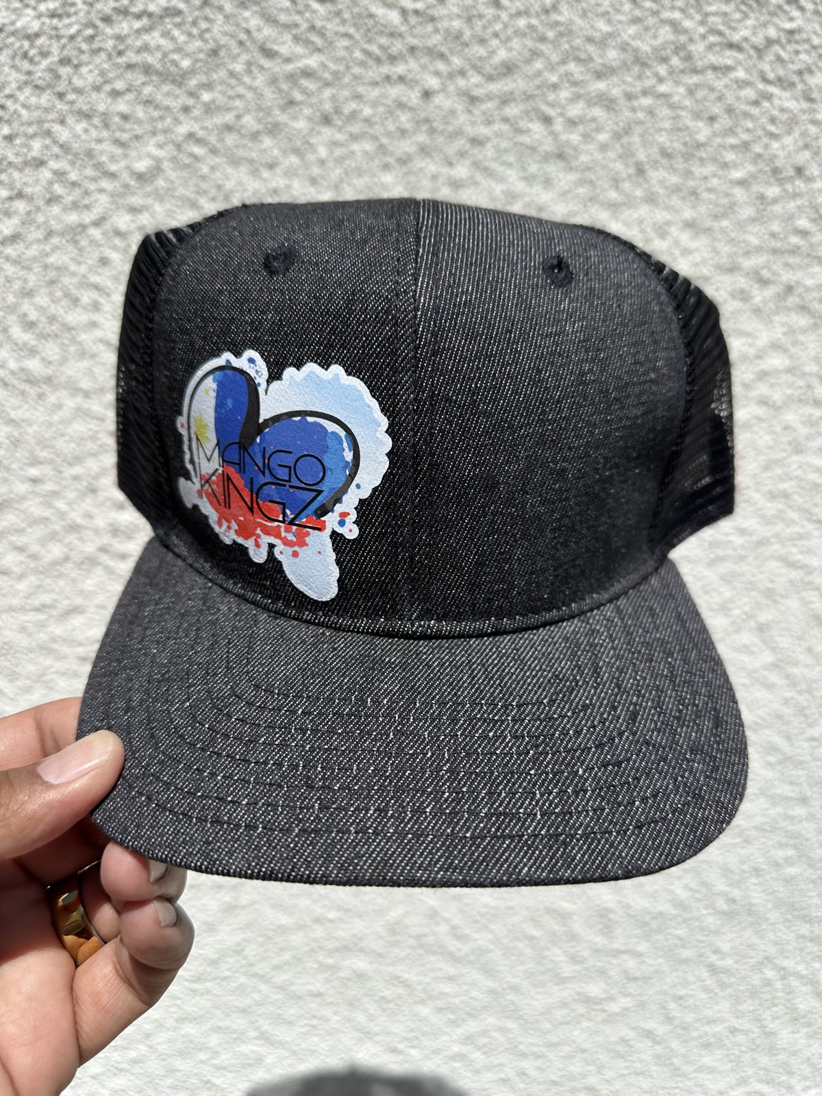 Denim Flag Trucker